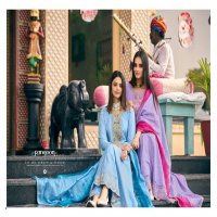 Rangoon Prashang Wholesale Anarkali Style Tops With Pant And Dupatta