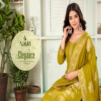 Naari Bliss Wholesale Pure Muslin Viscose Jacquard With Siroski Work Dress Material