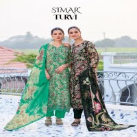 Glossy Simar Turvi Wholesale Viscose Lining Digital With Embroidery Work Salwar Suits