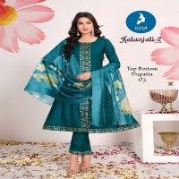 Kaya Kalanjali Vol-2 Wholesale 3 Piece A-Line Cut Readymade Suits
