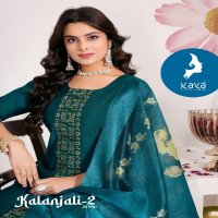Kaya Kalanjali Vol-2 Wholesale 3 Piece A-Line Cut Readymade Suits