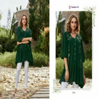 Vamika Rang Mahal Vol-3 Wholesale Heavy Rinkle Reyon Short Tops