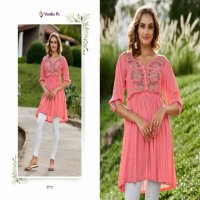 Vamika Rang Mahal Vol-3 Wholesale Heavy Rinkle Reyon Short Tops