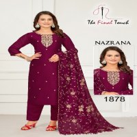 nazrana by the final touch r r fashion full stitch vichitra designer combo 3pcs dress