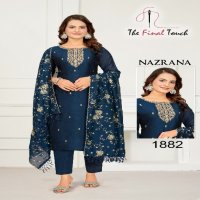 nazrana by the final touch r r fashion full stitch vichitra designer combo 3pcs dress