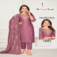 nazrana by the final touch r r fashion full stitch vichitra designer combo 3pcs dress