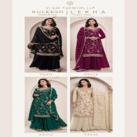 Vinay Kuleesh Lekha Wholesale Multy Thread Handwork  Festive Salwar Kameez