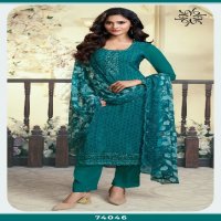 Vinay Silkina Royal Crepe Vol-47 Wholesale Royal Crepe With Work Salwar Suits