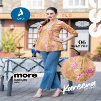 Kaya Kareena Wholesale Cotton Flex Print Short Tops