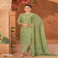 T And M Gulbagh Wholesale Pure Linen With Hand Work Salwar Suits