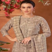 T And M Gulbagh Wholesale Pure Linen With Hand Work Salwar Suits