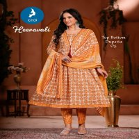 Kaya Heeravati Wholesale Cotton Print Flair Top With Pant And Dupatta
