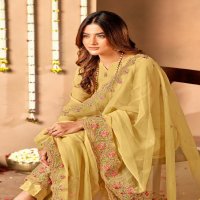 Bela Fashion Kristal Wholesale Crystal Chiffon Straight Salwar Suits