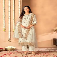 Bela Fashion Kristal Wholesale Crystal Chiffon Straight Salwar Suits
