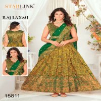 Starlink Raj Laxmi Wholesale Readymade Weaving Gown With Dupatta