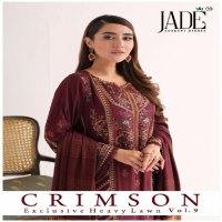 Jade Crimson Exclusive Heavy Lawn Vol-9 Wholesale Printed Dress Materials