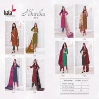 Kala By Tarika Creation Niharika Vol-4 Wholesale Heavy Cotton Printed Dress Material