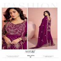 sayuri designer veera fully stitch georgette traditional plazzo suit for festivals
