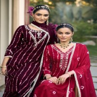 Karissa Lizaa Wholesale Pure Reyon Kurti With Pant And Dupatta