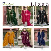 Karissa Lizaa Wholesale Pure Reyon Kurti With Pant And Dupatta