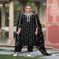 Karissa Lizaa Wholesale Pure Reyon Kurti With Pant And Dupatta