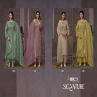 Ibiza Signature Wholesale Pure Satin Silk Jacquard Straight Salwar Kameez