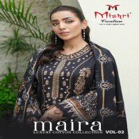 mishri creation maira vol 2 cotton modern pakistani dress material