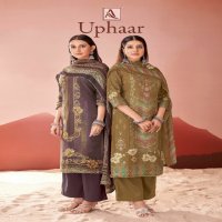 Alok Uphaar Wholesale Pure Viscose Muslin With Hand Work Dress Material