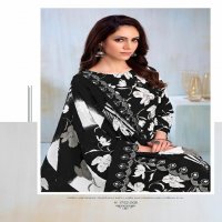Alok Black Berry Wholesale Pure Cambric Cotton With Work Dress Material