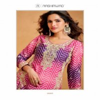 Aashirwad Raaga Wholesale Premium Chinon Silk Free Size Stitched Suits