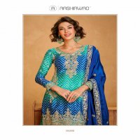 Aashirwad Raaga Wholesale Premium Chinon Silk Free Size Stitched Suits