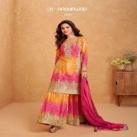 Aashirwad Raaga Wholesale Premium Chinon Silk Free Size Stitched Suits