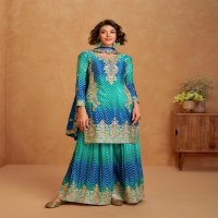 Aashirwad Raaga Wholesale Premium Chinon Silk Free Size Stitched Suits