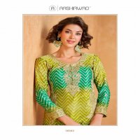 Aashirwad Raaga Wholesale Premium Chinon Silk Free Size Stitched Suits