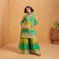 Aashirwad Raaga Wholesale Premium Chinon Silk Free Size Stitched Suits
