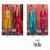 Ibiza Biella Wholesale Pure Banglory Silk With Embroidery Salwar Suits