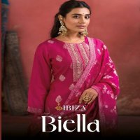 Ibiza Biella Wholesale Pure Banglory Silk With Embroidery Salwar Suits