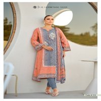 The Hermitage Shop Bandhej Wholesale Pure Jaam Satin With Work Dress Material