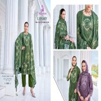 Poonam Library Wholesale Soft Poli Crepe Readymade 3 Piece Suits