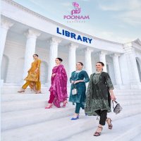Poonam Library Wholesale Soft Poli Crepe Readymade 3 Piece Suits