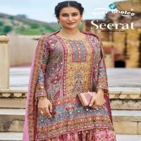 Your Choice Seerat Wholesale Rajwadi Sarara Free Size Stitched Suits