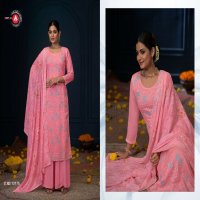 Triple AAA Sky Wholesale Star Georgette Heavy Work Dress Material