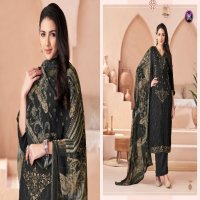 Kala Meera Wholesale Pure Muslin Dyed With Embroidery Dress Material