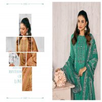 Nishant Saima Muslin Wholesale Pure Viscose Muslin With Heavy Handwork Dress Material