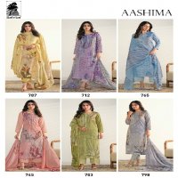 Sahiba Aashima Wholesale Pure Cotton Lawn With Handwork Salwar Suits
