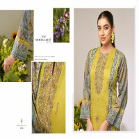 Mumtaz Arts Flower Valley Wholesale Pure Jam Satin With Embroidery Work Dress Material
