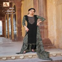 Alok Amber Vol-16 Wholesale Reyon With Fancy Work Dress Material