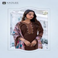 Kadlee Evergreen Wholesale Viscose Silk Top With Pant And Dupatta