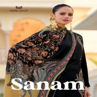 Siddhi Sagar Sanam Wholesale Pure Bemberg Silk With Work Dress Material