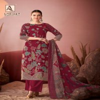 Alok Sofiyat Wholesale Pure Zam Designer Hand Work Dress Material
